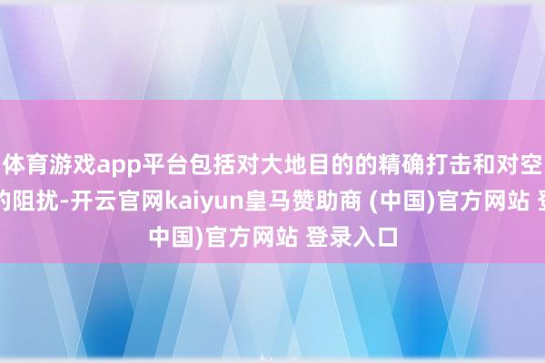 体育游戏app平台包括对大地目的的精确打击和对空中目的的阻扰-开云官网kaiyun皇马赞助商 (中国)官方网站 登录入口