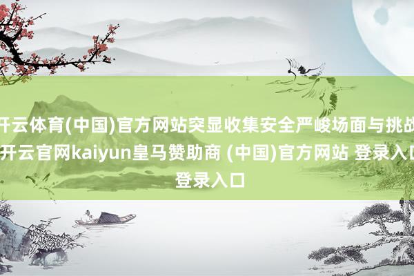 开云体育(中国)官方网站突显收集安全严峻场面与挑战-开云官网kaiyun皇马赞助商 (中国)官方网站 登录入口