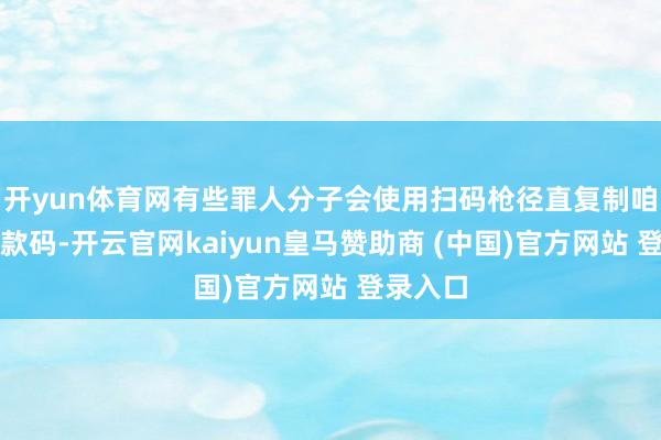 开yun体育网有些罪人分子会使用扫码枪径直复制咱们的付款码-开云官网kaiyun皇马赞助商 (中国)官方网站 登录入口